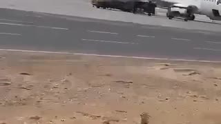 International air crew at the time of the missile strike at Ben Gurion Airport