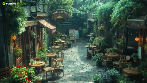 Hidden Coffee Shop in a Quiet Alley 🌿 Peaceful Lofi Hip Hop for Study & Relax ☕