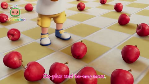 Apples & Bananas Grocery Store Song! | CoComelon Nursery Rhymes & Kids Songs