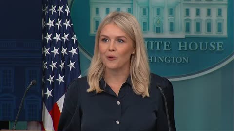 Even as Trump's economy heats up, Karoline Leavitt briefs