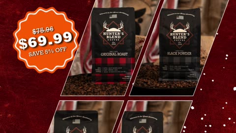 Hunter's Blend Coffee Christmas Gift Box for $69.99