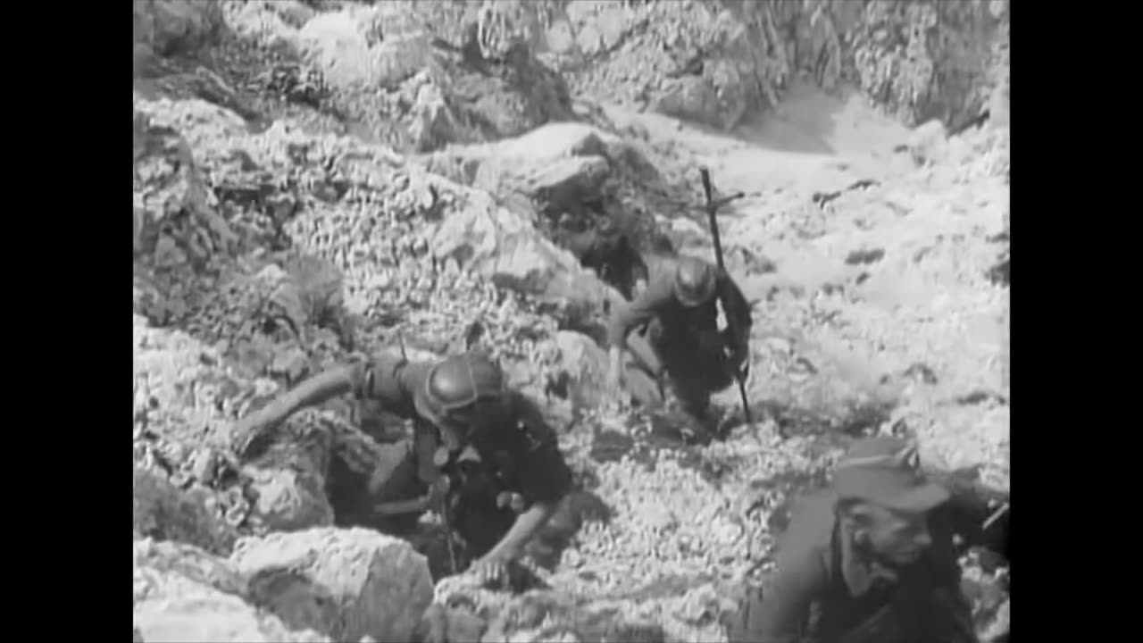 German train attacked by Yugoslav partisans in mid 1944