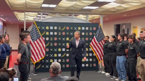 Secretary Of War Swears In New Recruits - Arsenal Of Freedom Tour