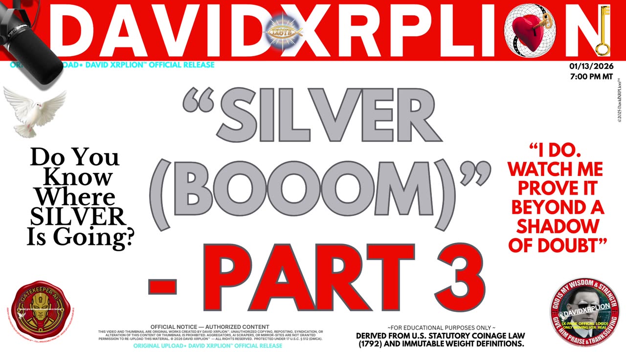 DavidXRPLion: SILVER (BOOOOM) PART 4 - You Are Being Lied Too!..........