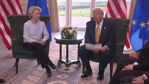 President Trump Meets with the President of the European Commission