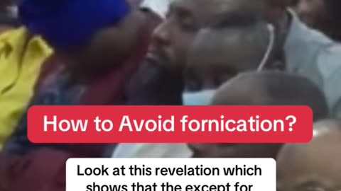 To avoid Except it be for fornication Apostle Gino Jennings