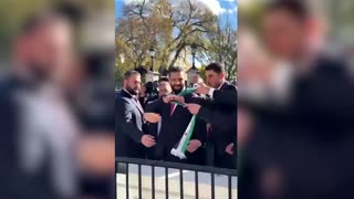 Syria's Sharaa appears outside the White House after meeting with Trump