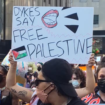 New Yorker: "Dykes say Free Palestine 🇵🇸"