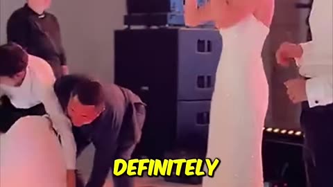 The wedding cake took one look at the crowd and decided *‘I’m out.*