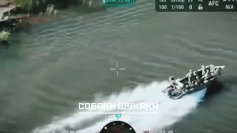 Ukrainians Open Fire on Boat Carrying 8+ Russian Soldiers