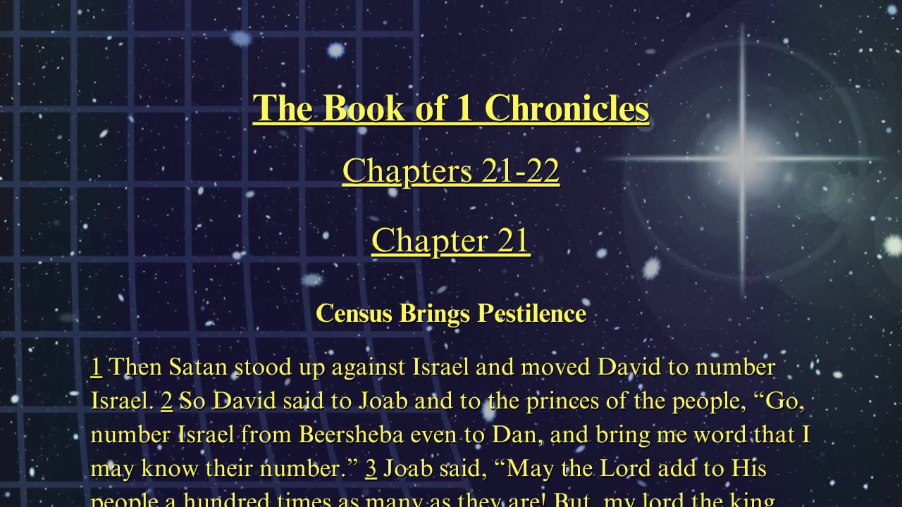 Christian Meme Video: 1st Chronicles Chapters 21 & 22 (06/22/2025)