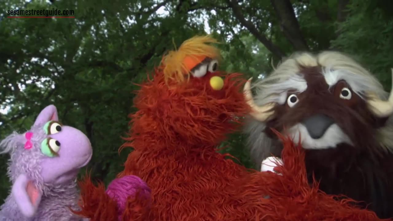 Murray and Ovejita yarn, yogurt and a yak Sesame Street Episode 4265