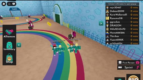 Lappy gamer , squid game , red or green light , six legs , mingle