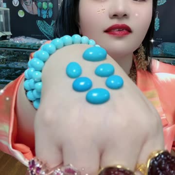 250613-3 Sleeping Beauty Turquoise Cabochon: Frozen Glacial Blues on Your Fingertips