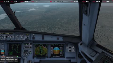 Landing in Whitehorse (CYXY)