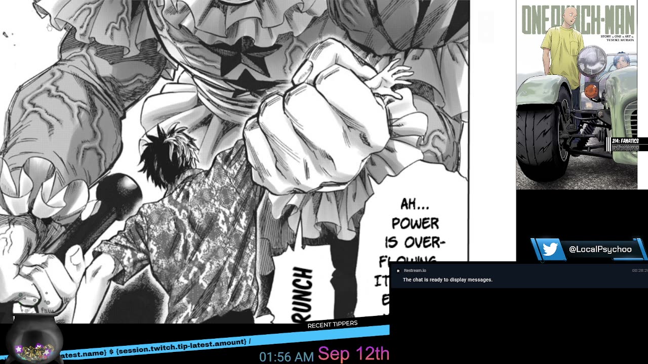 One Punch Man Chapter 214 || Live Reaction Live Stream || September 14th