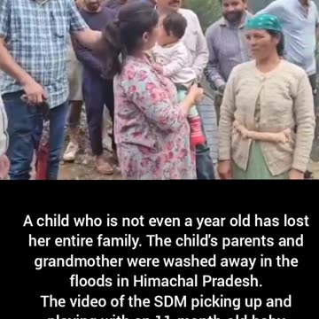 A child who lost his family.. HEART BREAKING!