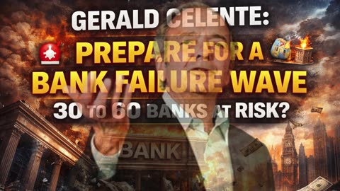 🚨 Gerald Celente: Prepare for a Bank Failure Wave — 30 to 60 Banks at Risk? 🏦