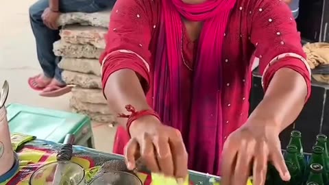 Indian Street Food Station Lemon Soda Water