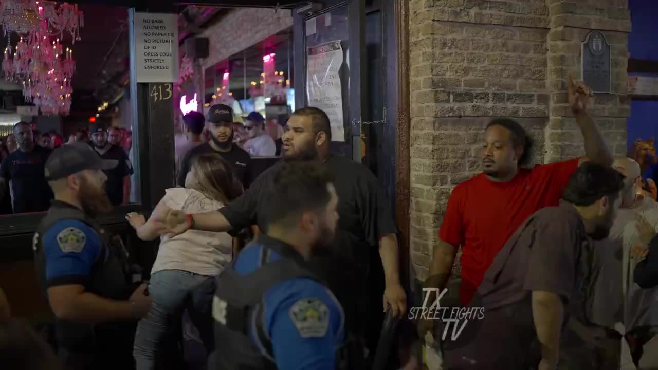 Wild Bar Fight on 6th Street Austin | August 15, 2024