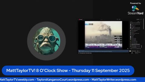 MattTaylorTV! 8 O'Clock Show - Thursday 11 September 2025.