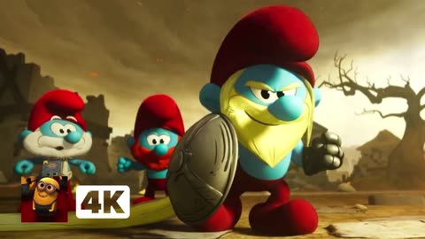 Smurfs (2025) 4K - Kurt Russell Is Ron, The BEST Smurf _ Movieclips