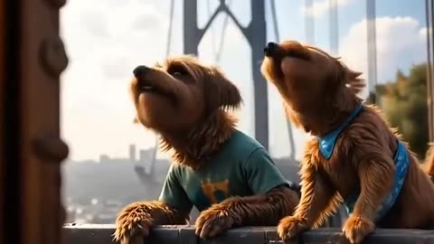 Dogs’ Fake Parachute Prank