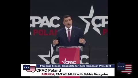 MEGA-George Simion-CPAC Poland Speech (Quick Clip)
