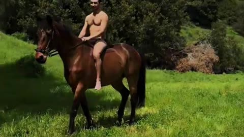 sexy man on a horse