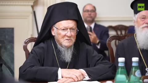$atanic CIA Green Patriarch says: “Glory to Ukraine!”