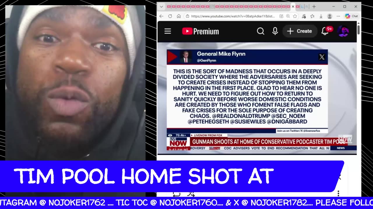 TIM POOL HOME SHOT UP!!! ARE WE at WAR???