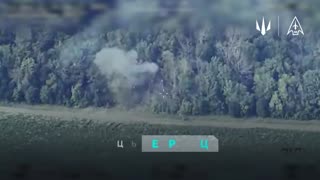 HIMARS Strike on Russian Positions in the Forest Area