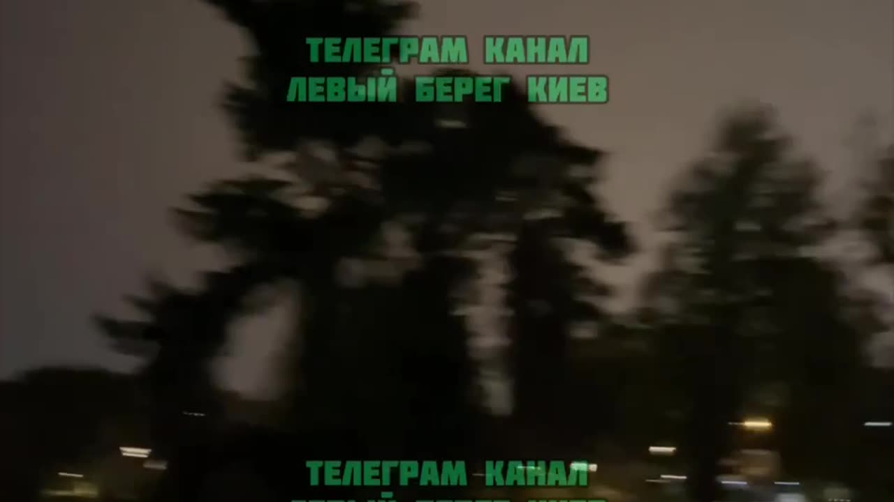 A drone flying low over Kyiv, right above the trees. Drones like these are very difficult