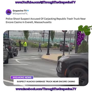 Police Shoot Suspect Accused Of Carjacking Republic Trash Truck Near Encore Casino In Everett, Ma