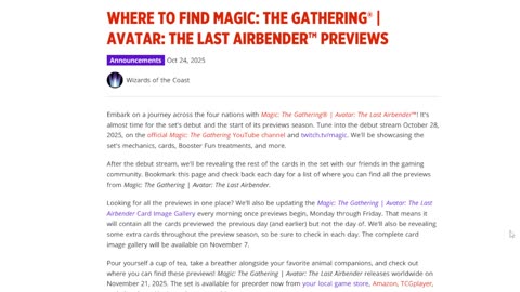 Where to find Spoilers for Avatar next week!