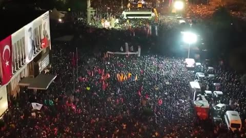 🚨🇹🇷 MAJOR PROTEST IN TURKEY AFTER THE ARREST OF ERDOGAN'S RIVAL