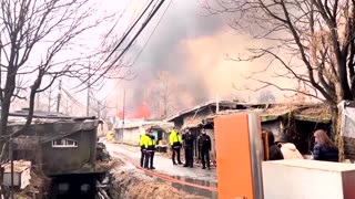 Fire rips through deprived area in Seoul's Gangnam district