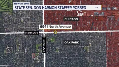 Illinois Democrat Senate President Don Harmon was robbed at knife point outside his office.