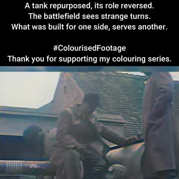 Turned Against Them US Troops Drive Seized Tank #ColourisedHistory