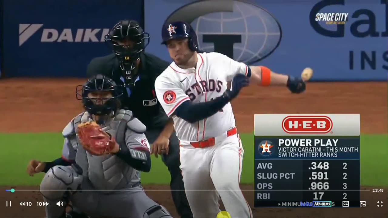 As vs Astros de Houston