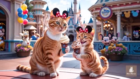 Mama Cat Trims Fur on the Farm and Makes Tiger Hat For Kittens At Home🐾🎩🐯_4