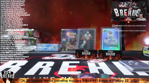 *24-25 Skybox Metal Universe Hockey 3 Box PYT Break #1* [May 22, 2025]***