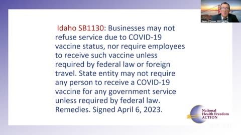 Weekly Town Hall – Steven O’Connor, of the National Health Freedom Coalition
