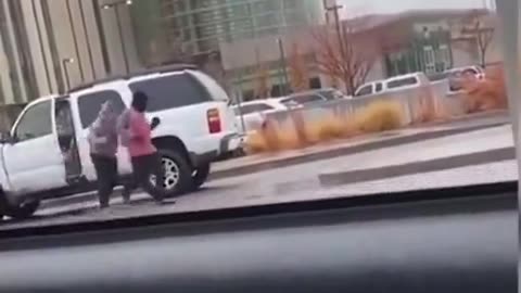 Anti ICE rioter tries to block SUV, instead gets knocked out. Instant Karma