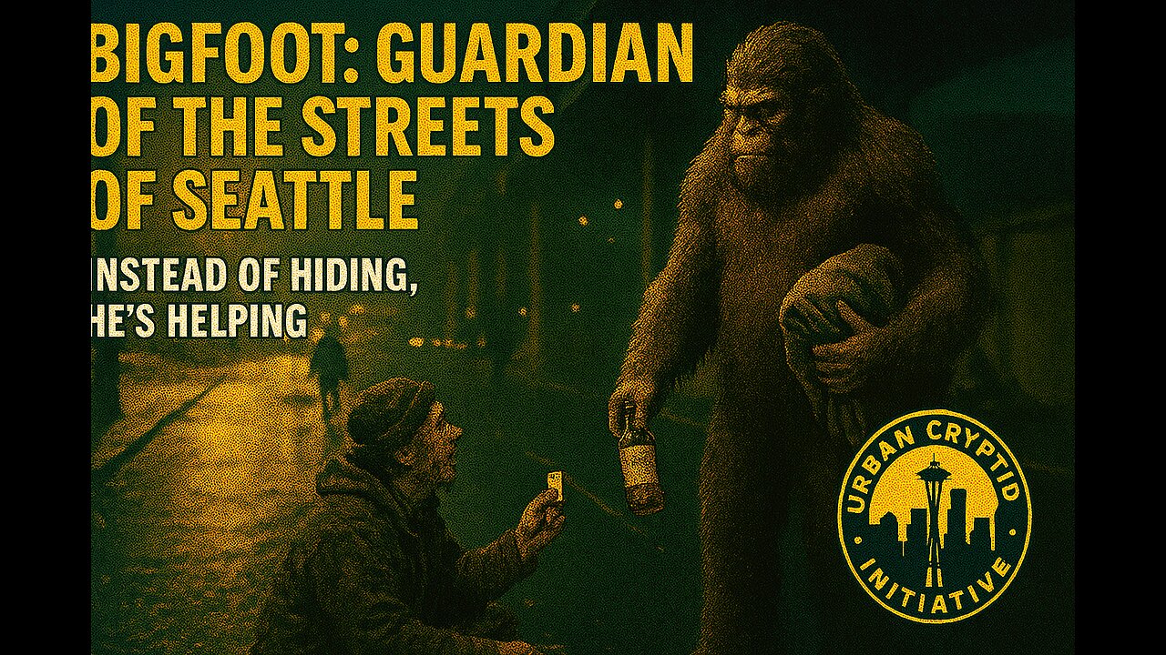 Bigfoot: Guardian of the Streets of Seattle. Instead of Hiding, He's Helping!