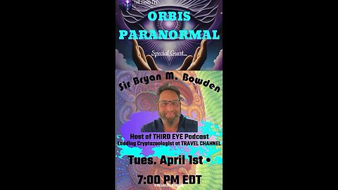 Please Join me tonight 4/1/25 at 7 pm eastern on Orbis Paranormal