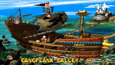 DONKEY KONG COUNTRY 2™ : DIDDY'S KONG QUEST™ / ACT 1. GANGPLANK GALLEON / A1#3. WARP BARREL FINISH