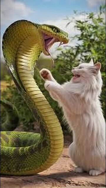 Epic Showdown: Snake vs. Cat 🐍🐱 | Unexpected Jungle Battle