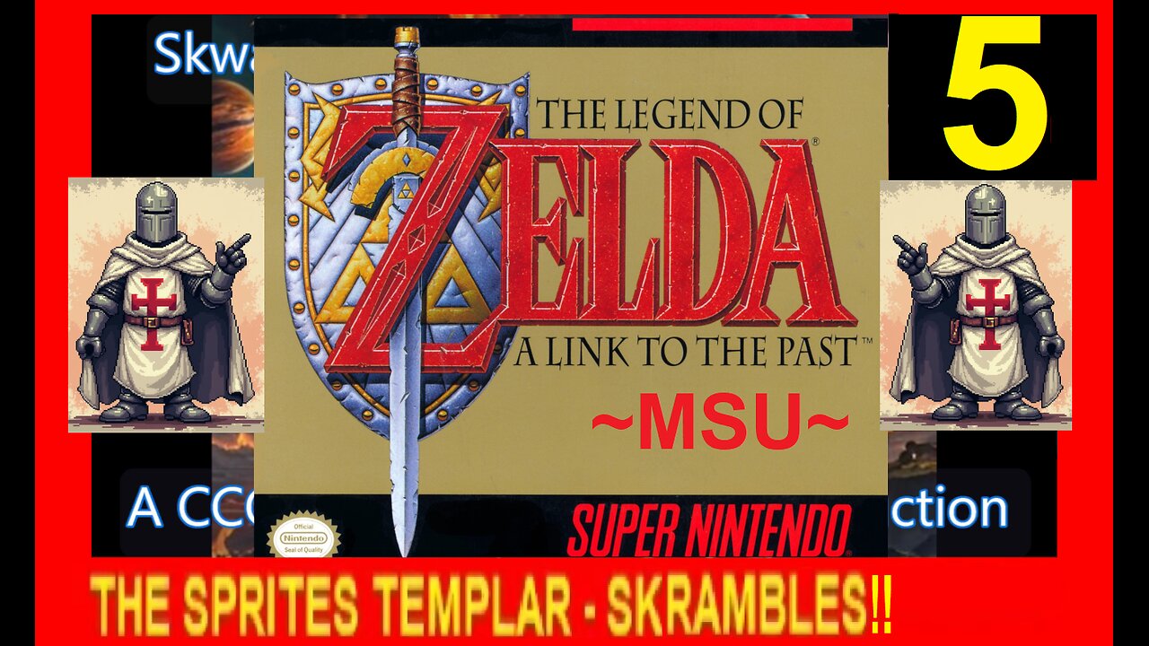 ZELDA - A LINK TO THE PAST - SNES V5 - Skwatter's Cheat 'em! and Skramble 'em!