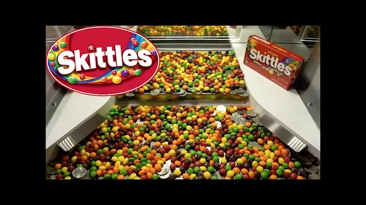 Coin Pusher FILLED With Skittles!